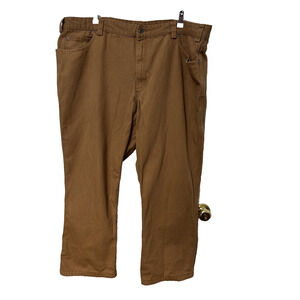 Duluth Trading Co Men's 48X32 Brown Canvas Workwear Pants Cowboy‎ Ranch Chore